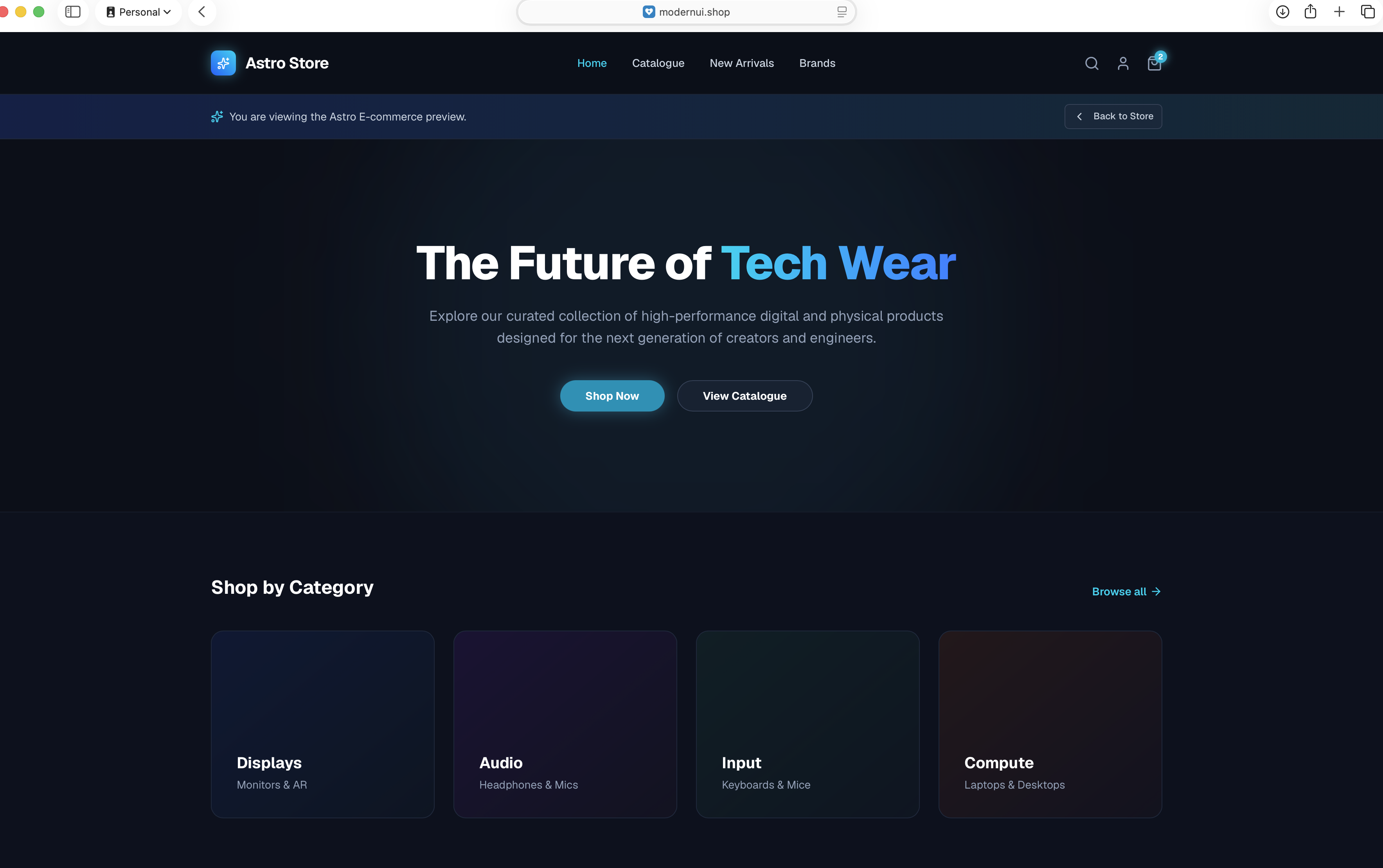 Astro - Premium E-commerce Storefront